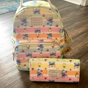 COPY - Disney Loungefly Stitch Backpack and wallet